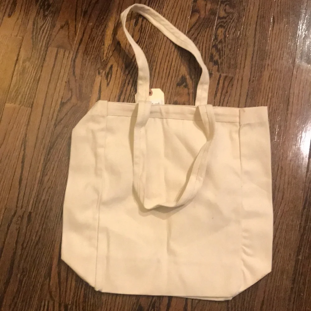 NWT Canvas tote bag with handles all purpose